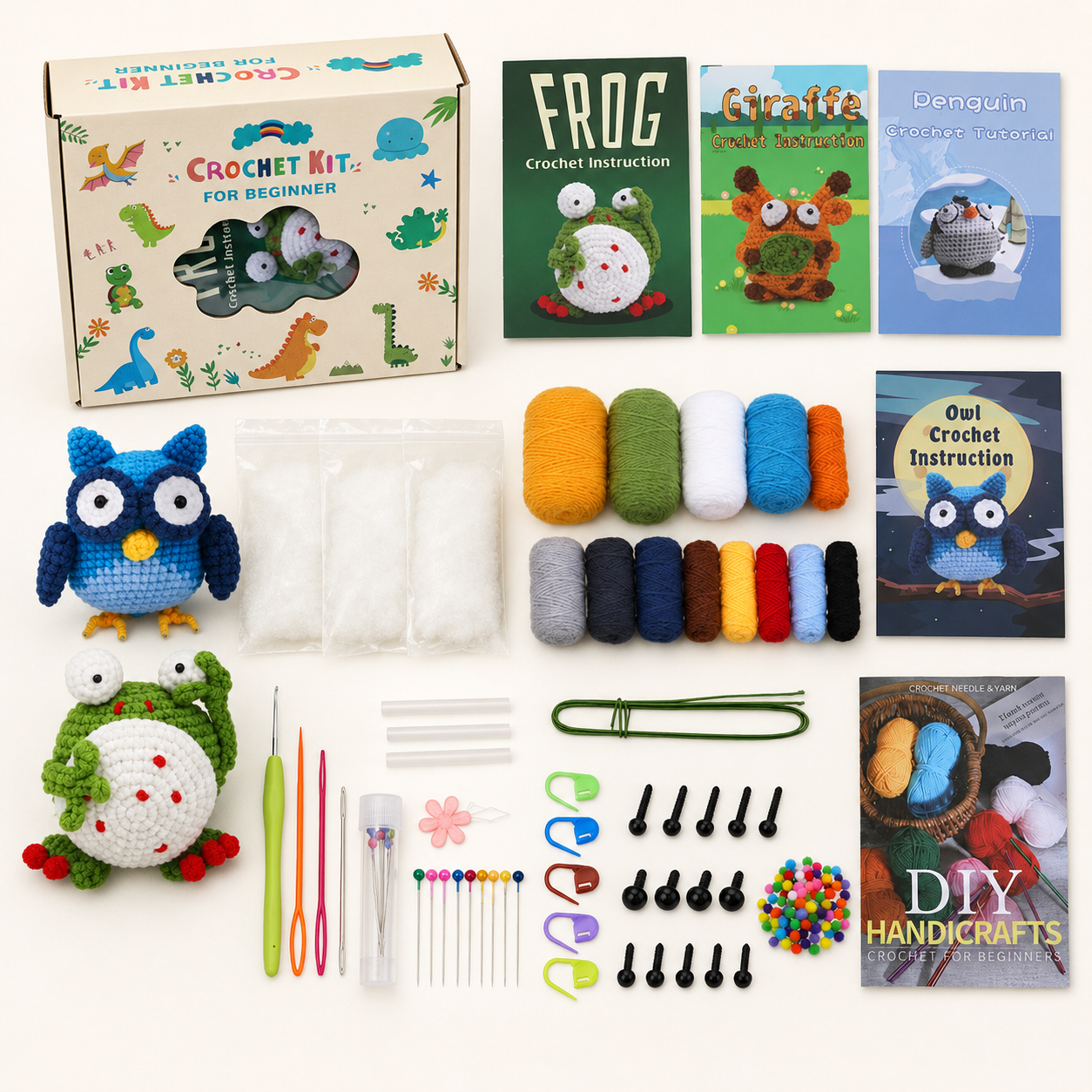 Beginner Crochet Animal Kit Set - beginner crochet animal kit set materials