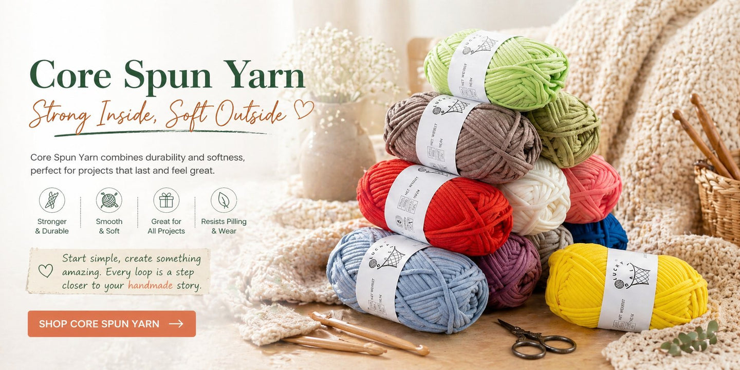 Fancy Yarn crochet and knitting banner