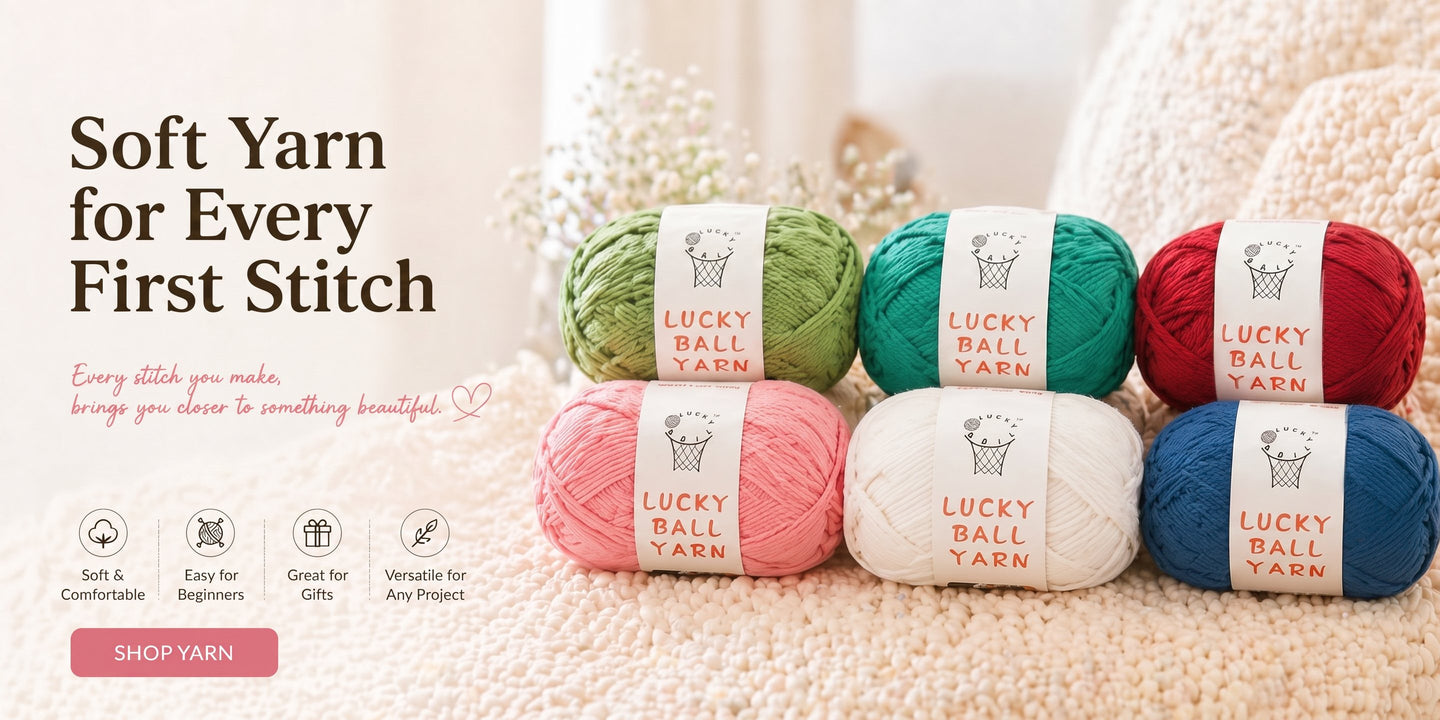 Fancy Yarn crochet and knitting banner