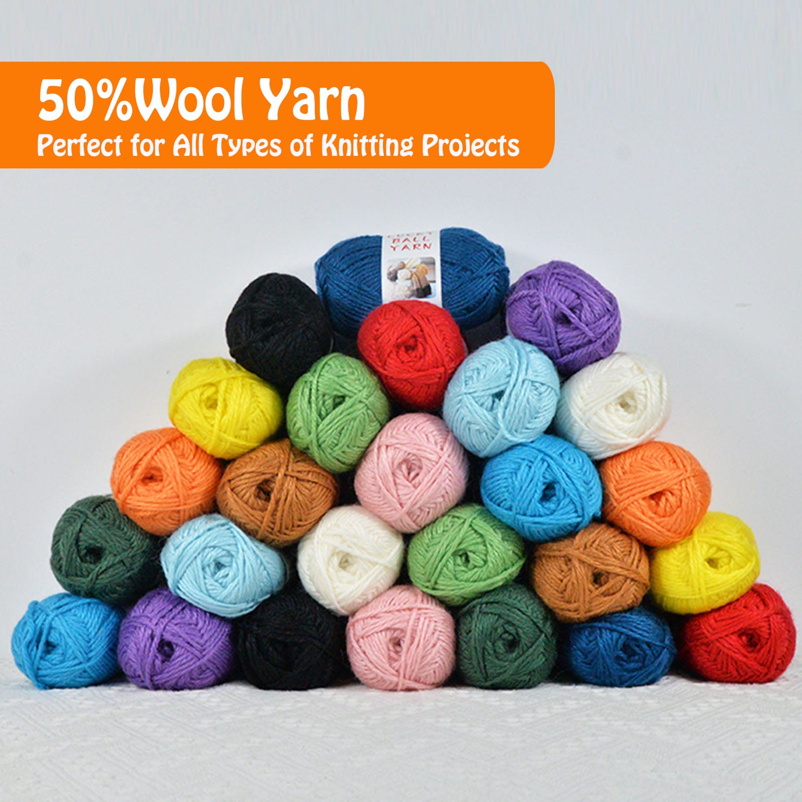 Merino Wool Blend Acrylic  Yarn for Knitting
