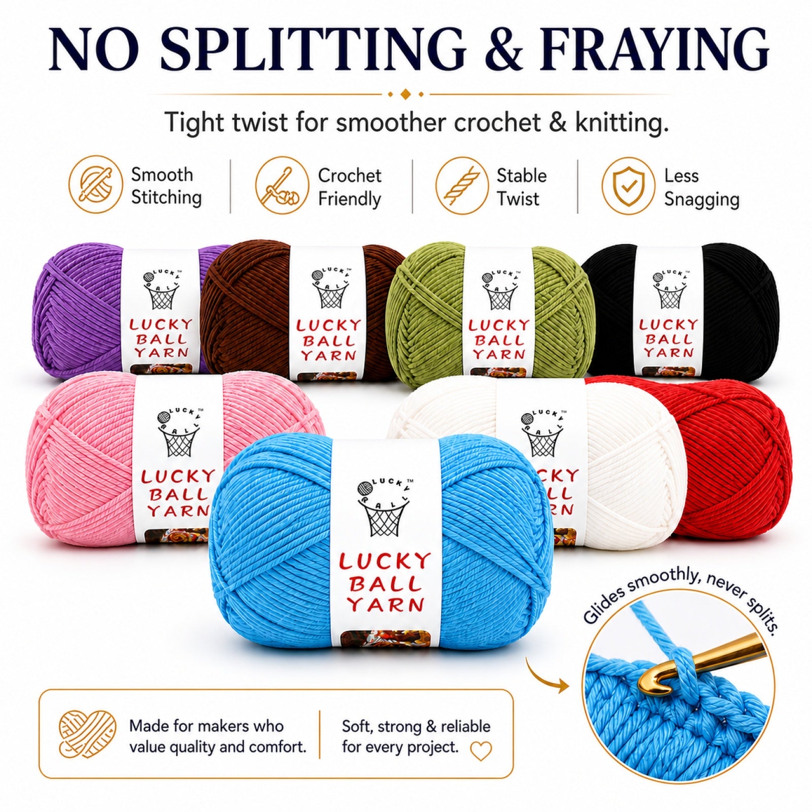 100g Milk Cotton Yarn for Crochet & Knitting