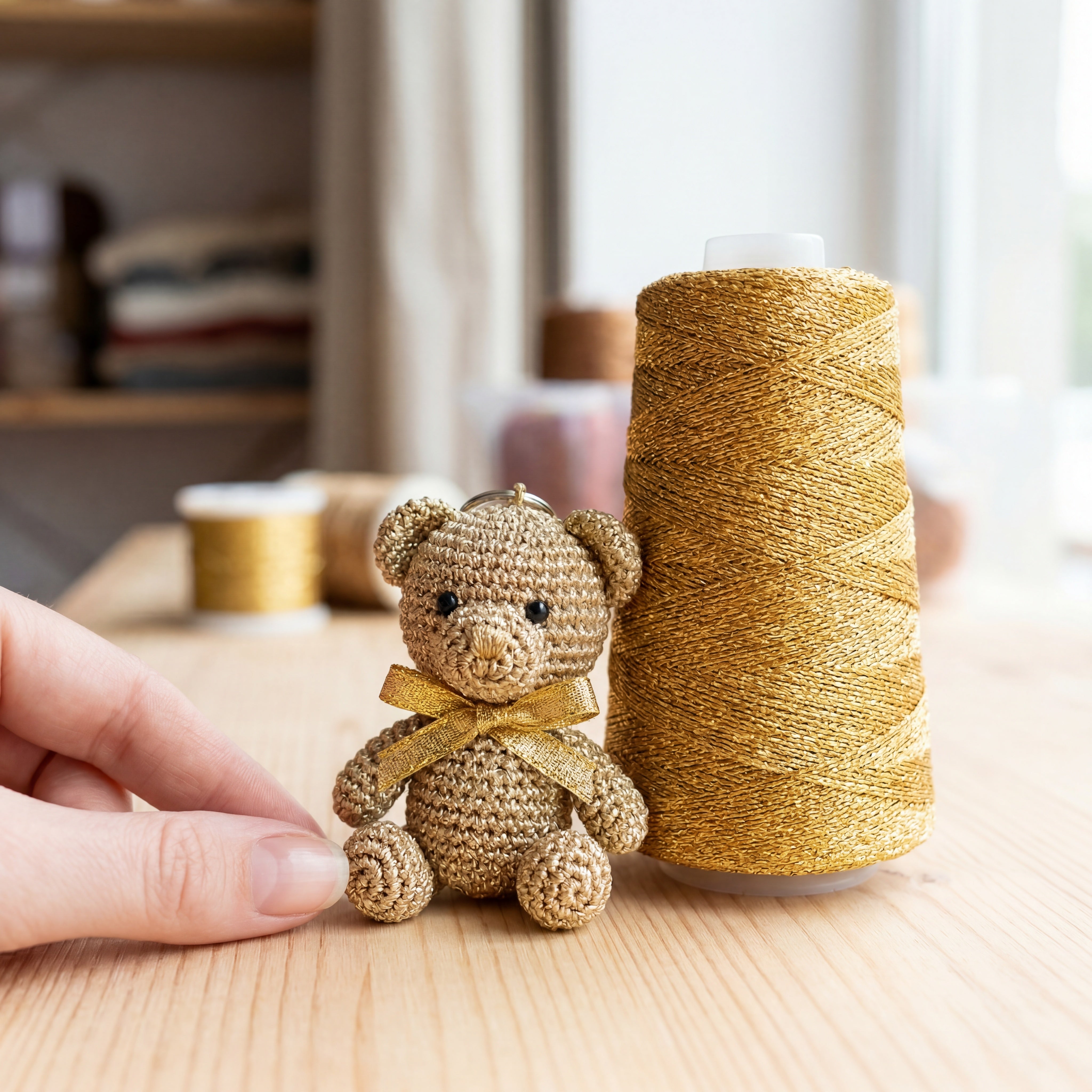 80g Metallic Round Band Yarn