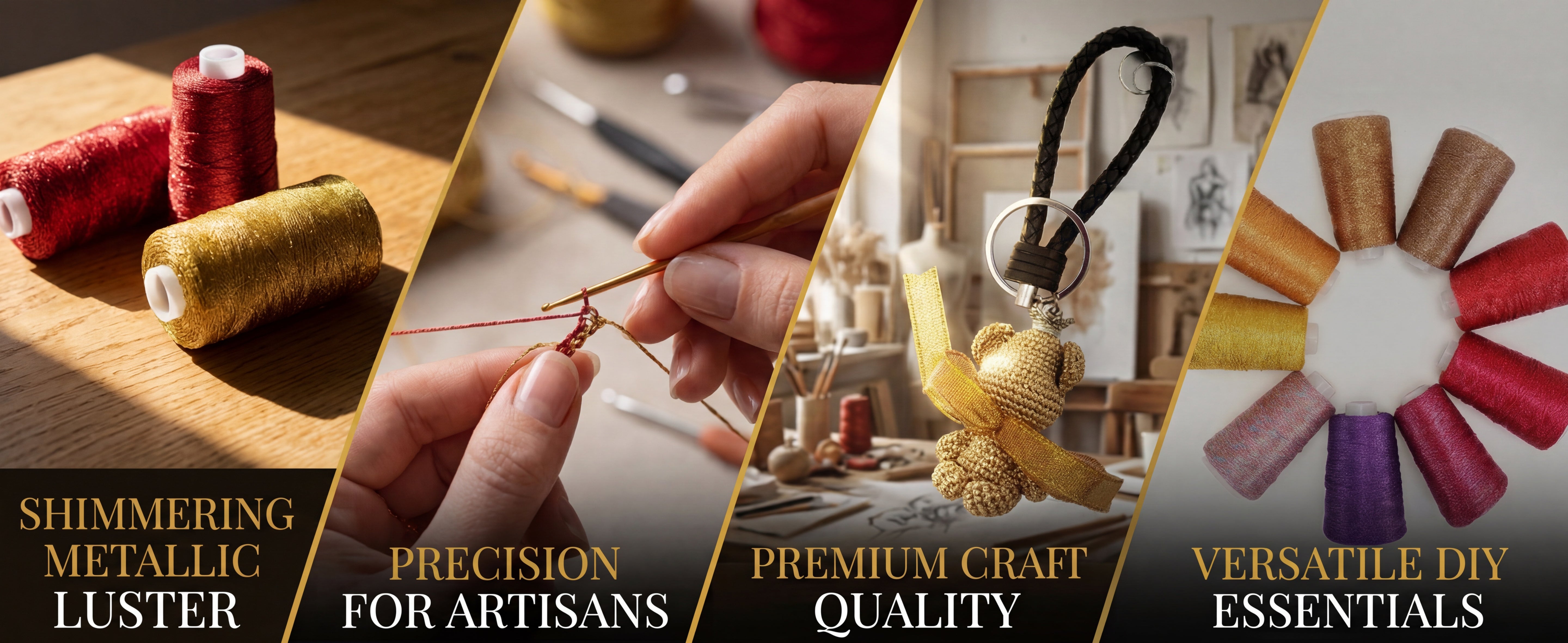 80g Metallic Round Band Yarn