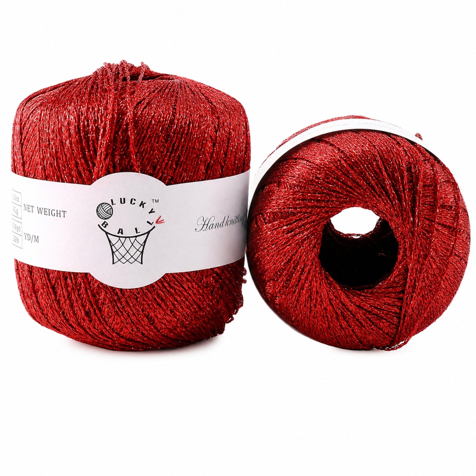 80g Metallic Yarn for Crochet & Knitting Projects