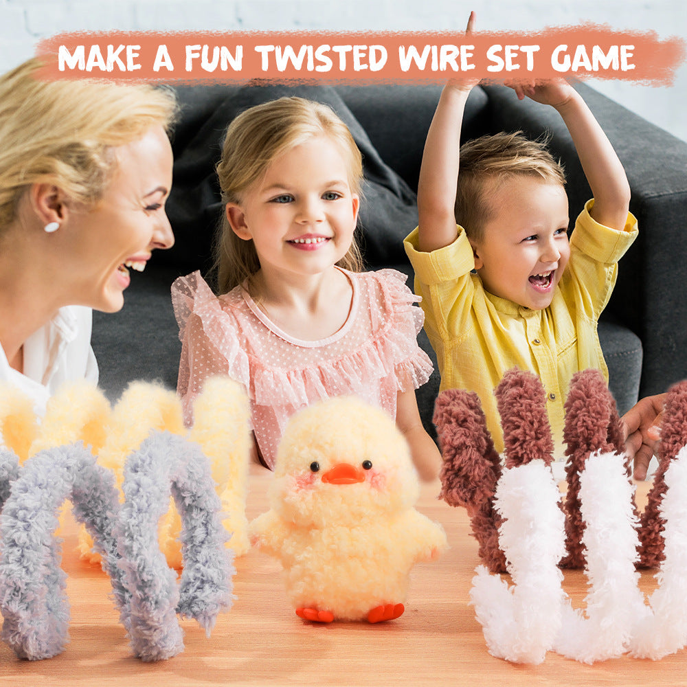 DIY Twisted Wire Plush Charm Kit - Bee style