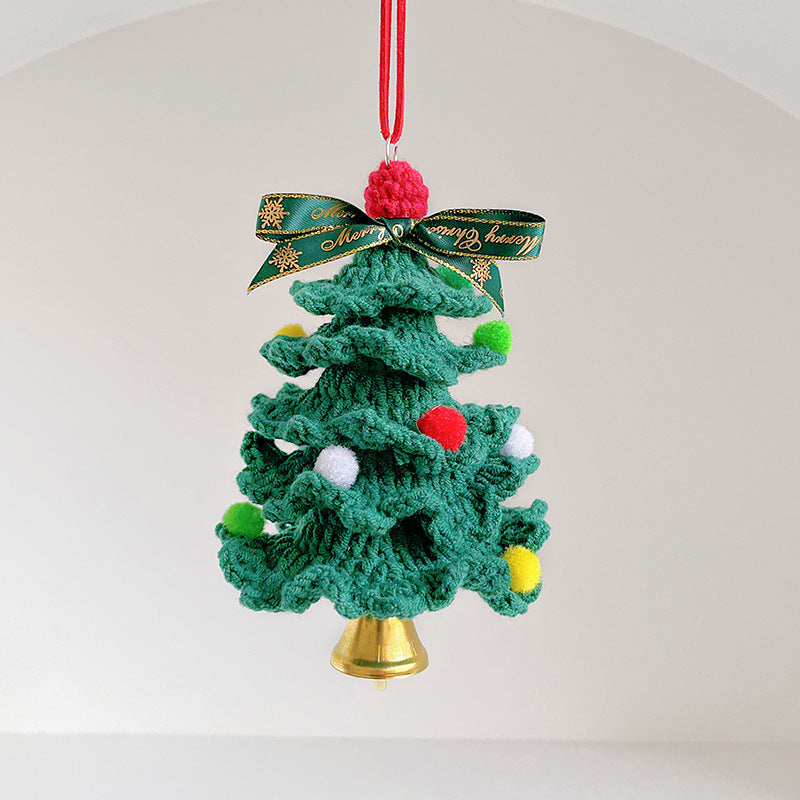 Crochet Christmas Tree Car Mirror Ornament product photo