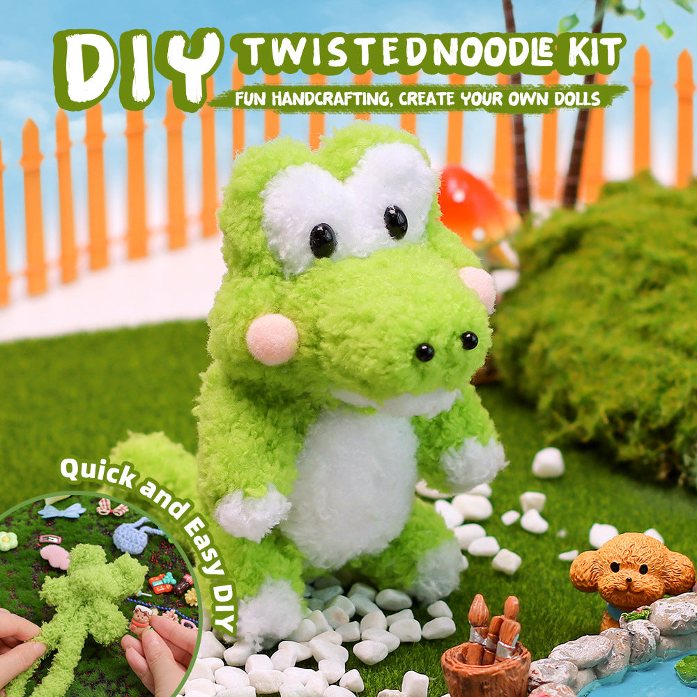 DIY Twisted Wire Plush Charm Kit - Dragon style