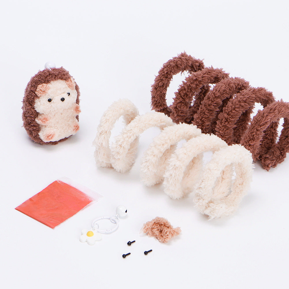 DIY Twisted Wire Plush Charm Kit - Hedgehog style