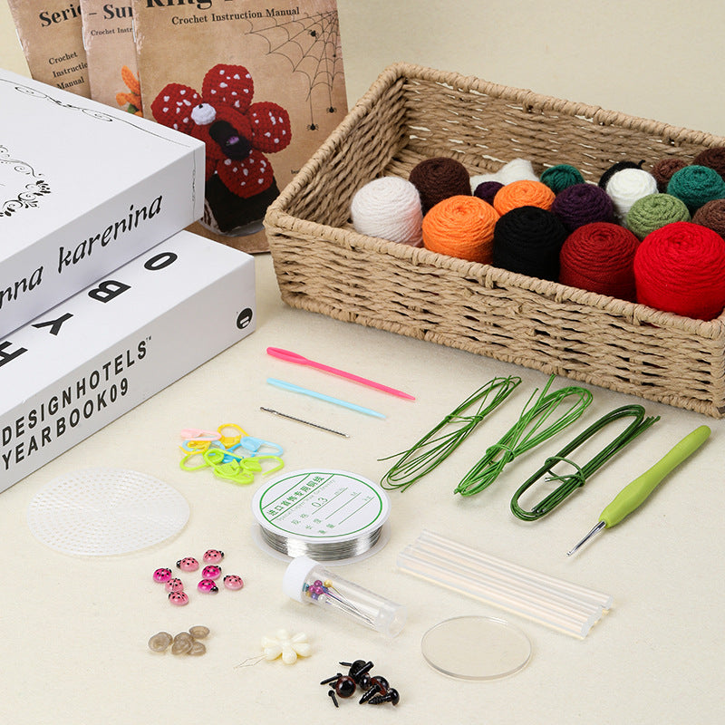 DIY Crochet Monster Plant Kit tools and accessories