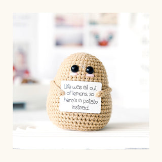 Potato Instead Crochet Plush Charm - Tan