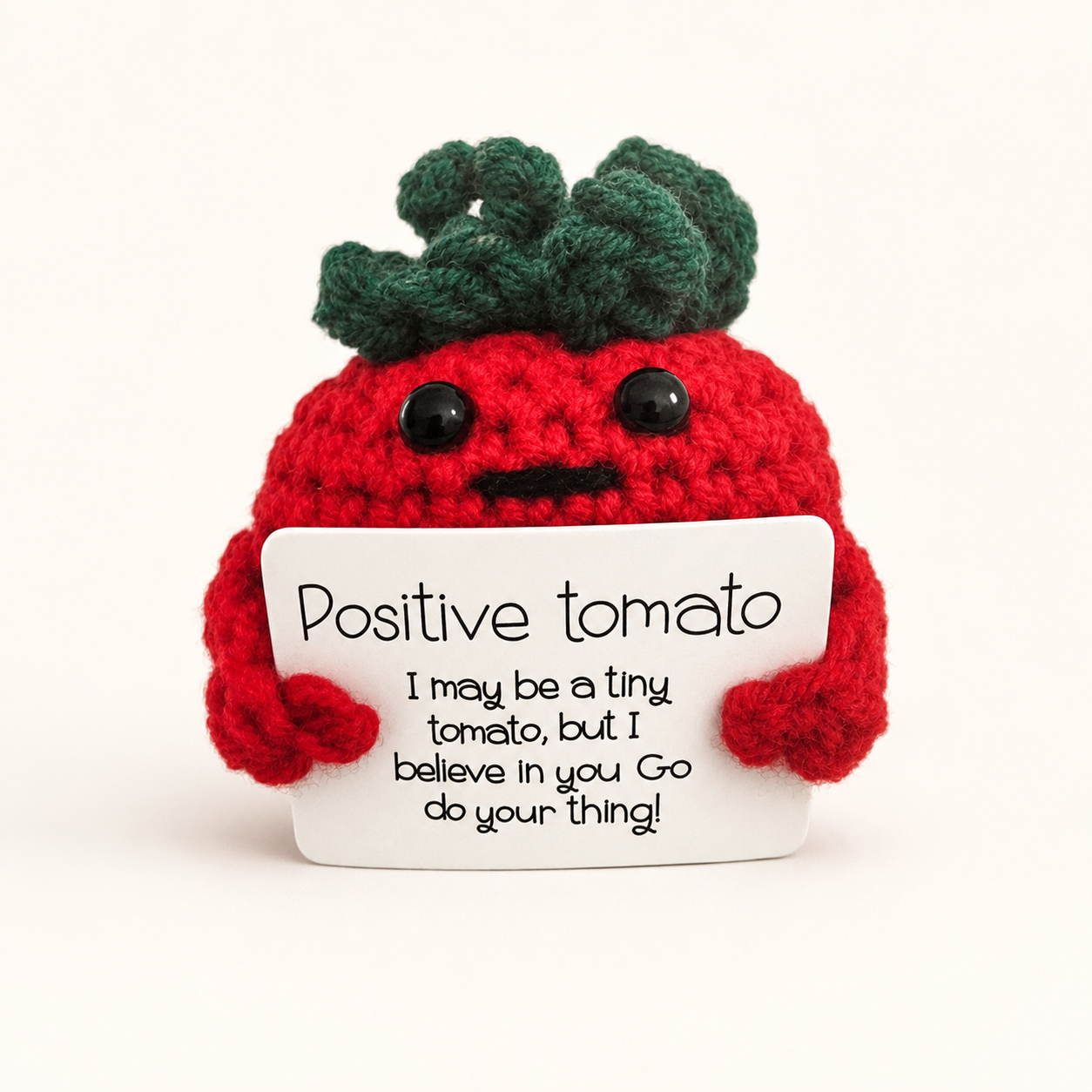 Positive Tomato Crochet Plush Charm