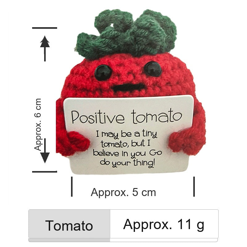 Positive Tomato Crochet Plush Charm product photo