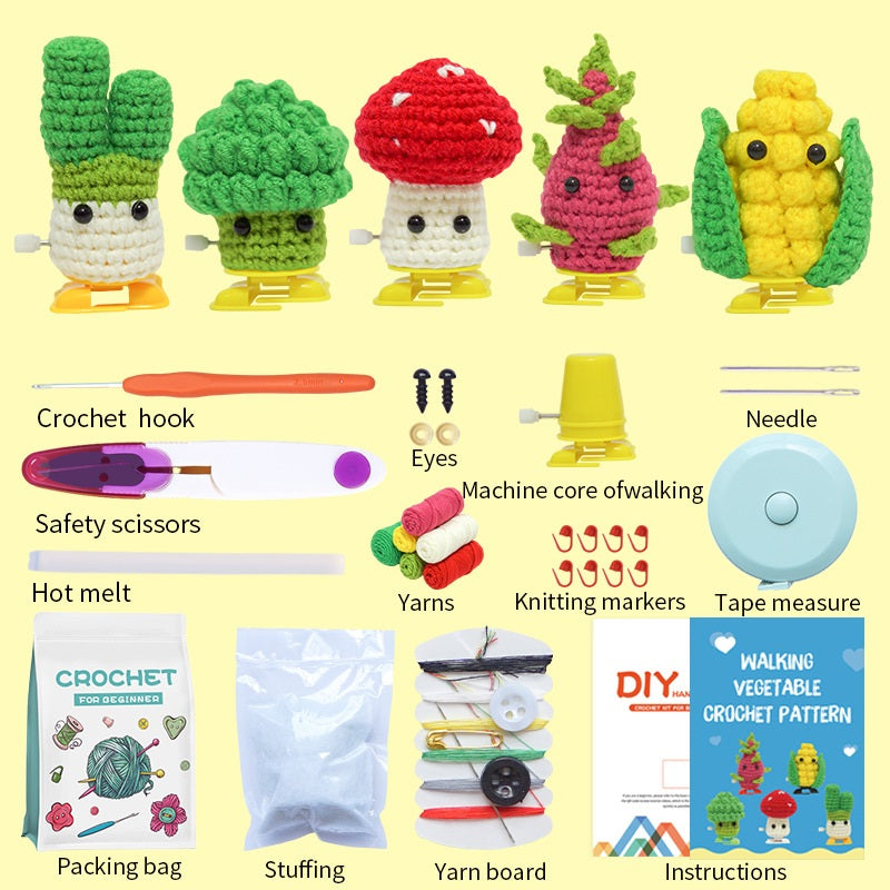 crochet plush gift kit for beginners with cute handmade projects image 7